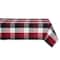 Cardinal Red Tri Color Check Tablecloth 60" x 120"